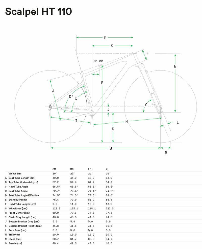 Scalpel HT Carbon 1 - Geometria