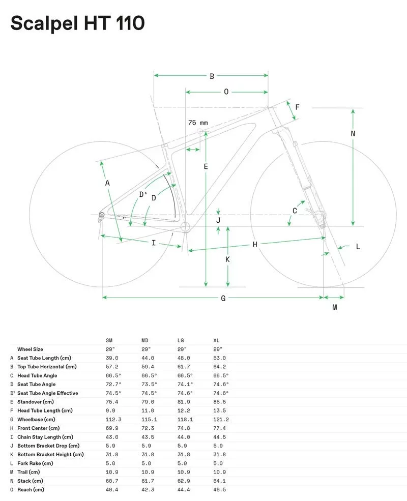 Scalpel HT Carbon 2 - Geometria