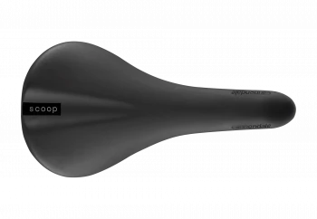 Scoop Steel Shallow Saddle - Black
