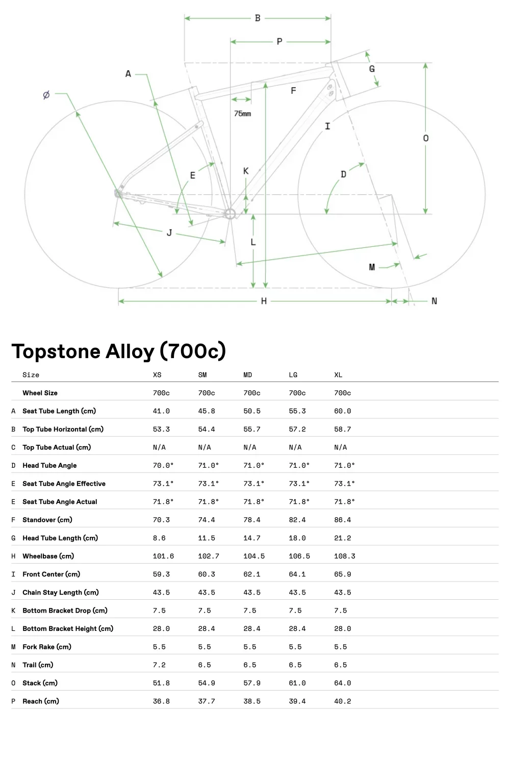 Topstone 2 CUES 1x - Geometria