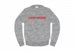 Cannondale Crewneck sweatshirt Logo - Heather Gray w Rally Red